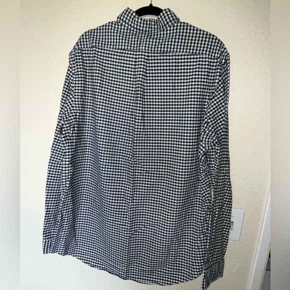 Ralph Lauren Men’s 100% Cotton Thick Black & White Plaid Button Down SIZE XL - Picture 2 of 6